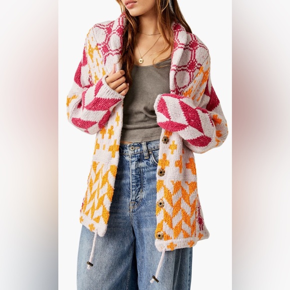 Free People Bright and Optimistic cardigan - Picture 1 of 6